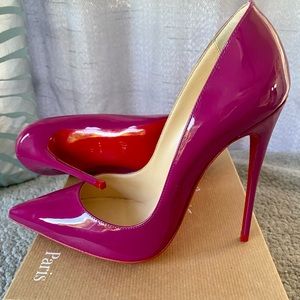 Christian Louboutin 👠Patent leather So Kate. Runs small!!!